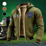 Charge Pride Fleece-Lined Hooded Jacket, High-Performance Trail Jacket HVN1459BB - Green