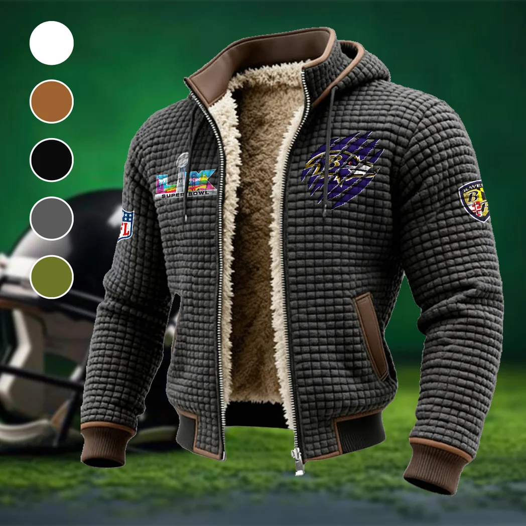 Midnight Flock Fleece-Lined Hooded Jacket, Multi-Sport Winter Active Top HVN1459BR - Grey