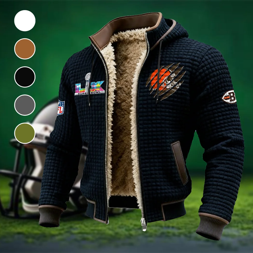 Orange Pride Fleece-Lined Hooded Jacket, Alpine Ascent Hooded Jacket HVN1459CL - Black