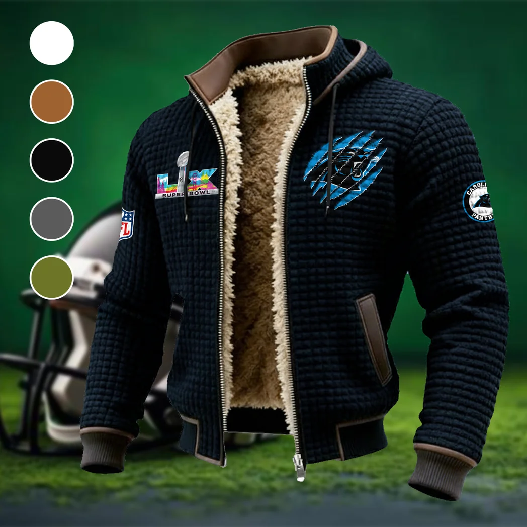 Queen City Squad Fleece-Lined Hooded Jacket, Cross-Training Winter Layer HVN1459CP - Black