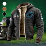 Queen City Squad Fleece-Lined Hooded Jacket, Cross-Training Winter Layer HVN1459CP - Grey