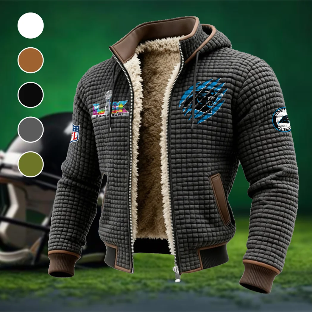 Queen City Squad Fleece-Lined Hooded Jacket, Cross-Training Winter Layer HVN1459CP - Grey