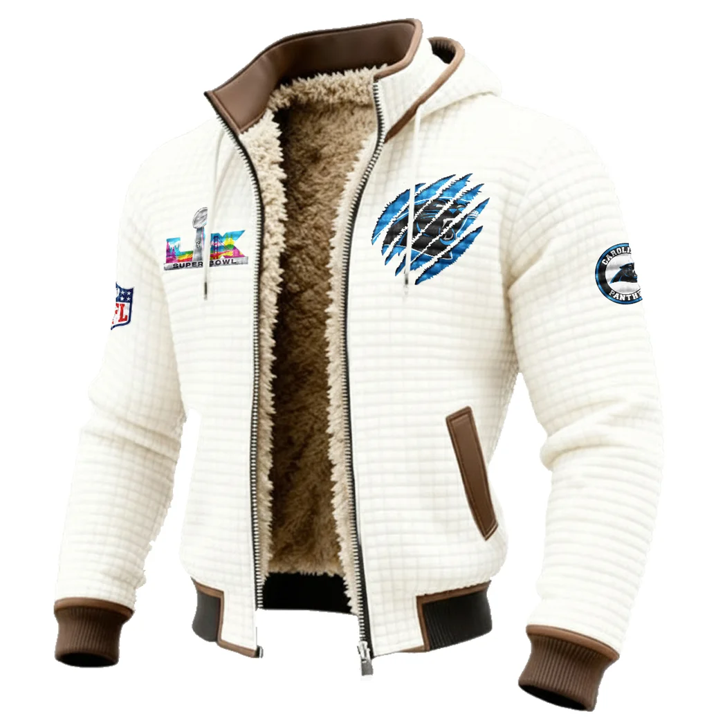 Queen City Squad Fleece-Lined Hooded Jacket, Cross-Training Winter Layer HVN1459CP - White - Image 2