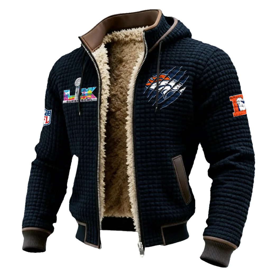 Football Bronze Crew Fleece-Lined Hooded Jacket, Peak Performance Hooded Shell HVN1459DB - Black - Image 2