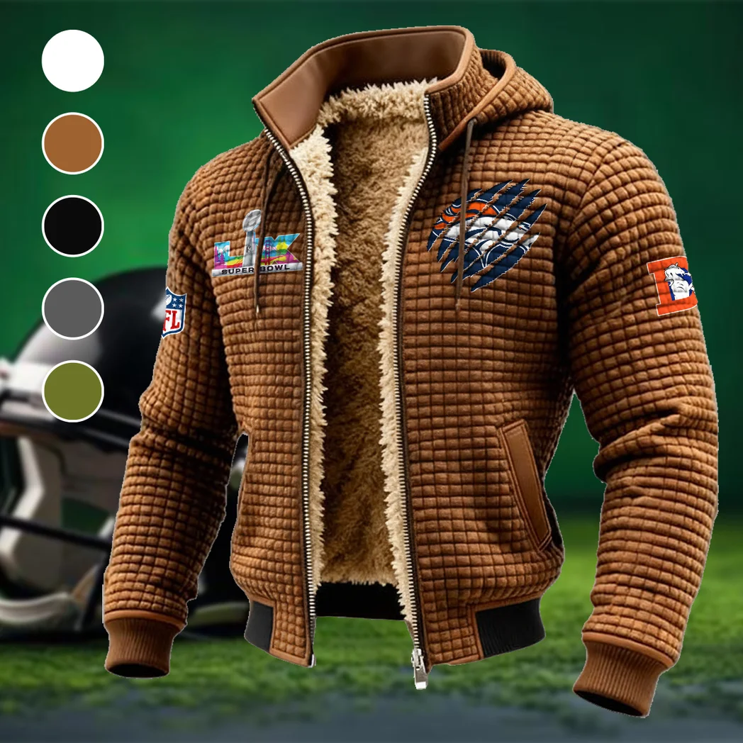 Football Bronze Crew Fleece-Lined Hooded Jacket, Peak Performance Hooded Shell HVN1459DB - brown