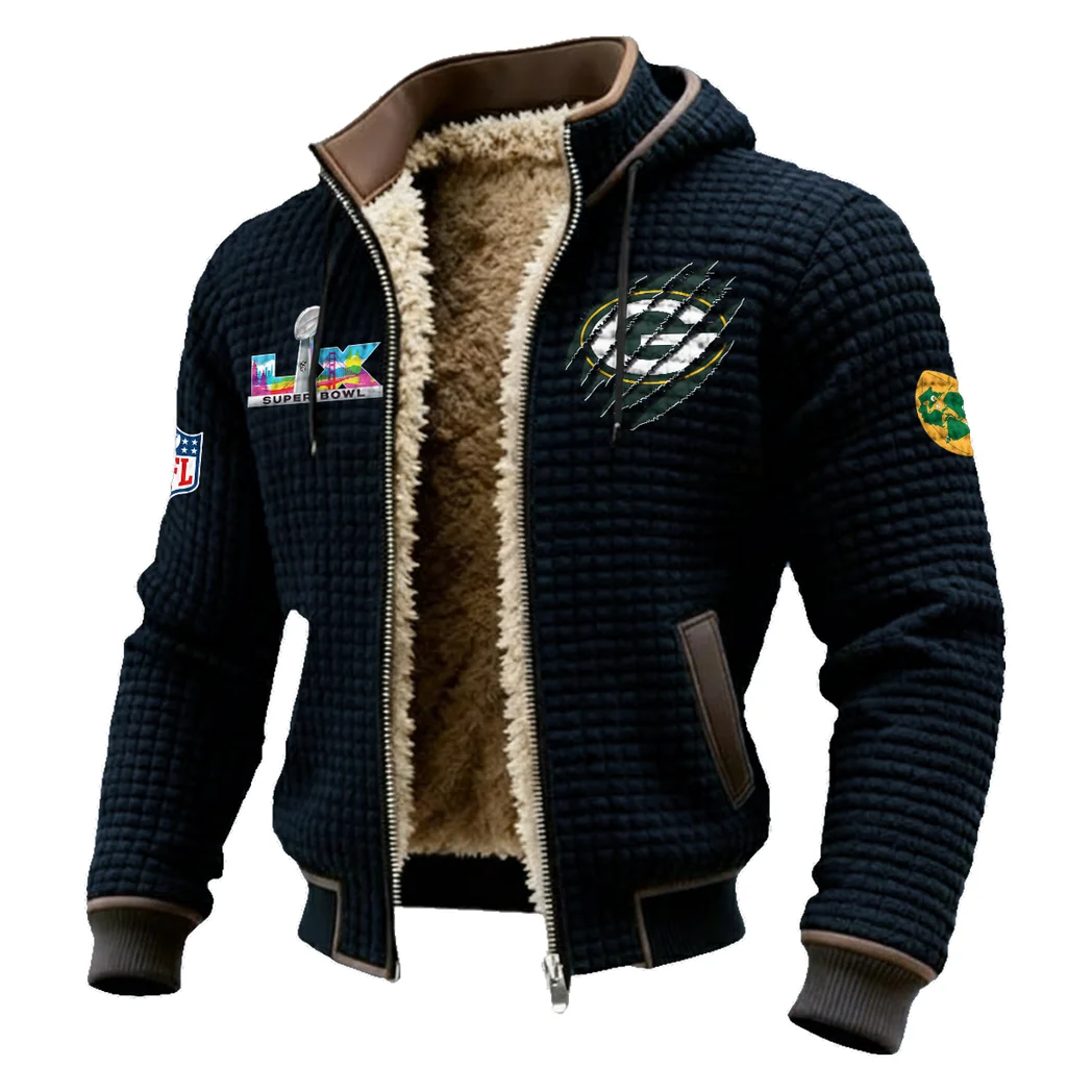 Field Fans Fleece-Lined Hooded Jacket, Weather-Shield Fleece Hoody HVN1459GP - Black - Image 2