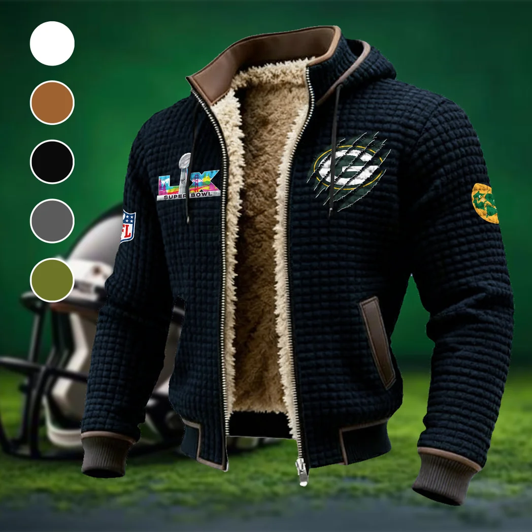 Field Fans Fleece-Lined Hooded Jacket, Weather-Shield Fleece Hoody HVN1459GP - Black