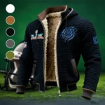 Football Colt Crew Fleece-Lined Hooded Jacket, Storm-Ready Fleece-Lined Coat HVN1459IC - Black