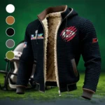 Game Day Squad Fleece-Lined Hooded Jacket, Elemental Guard Sport Jacket HVN1459KC - Black