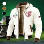 Game Day Squad Fleece-Lined Hooded Jacket, Elemental Guard Sport Jacket HVN1459KC - White
