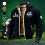 Victory Stars Fleece-Lined Hooded Jacket, Water-Resistant Thermal Hoody HVN1459LA - Black