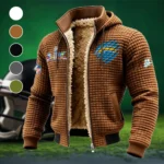 Blue Pride Fleece-Lined Hooded Jacket, Sub-Zero Fleece-Lined Shield HVN1459LC - brown
