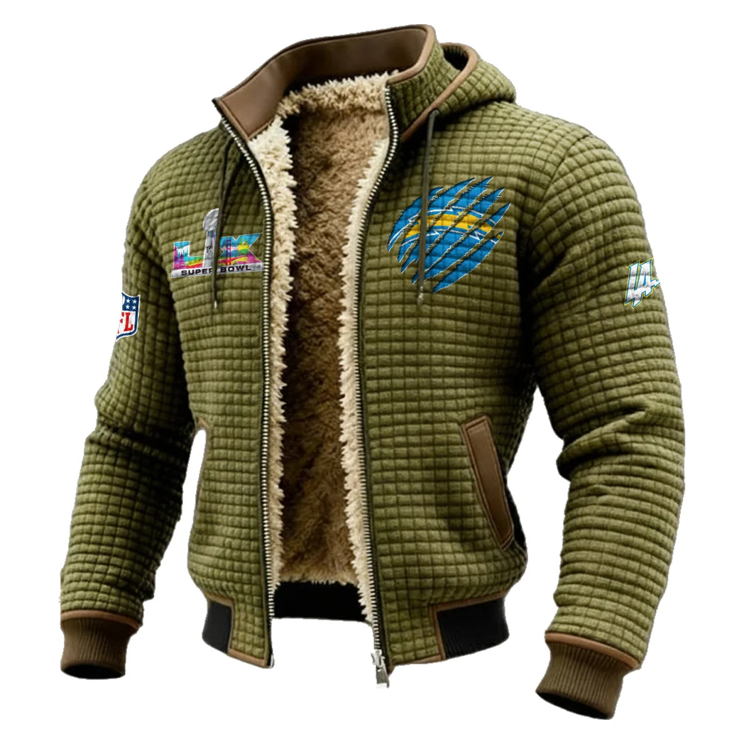 Blue Pride Fleece-Lined Hooded Jacket, Sub-Zero Fleece-Lined Shield HVN1459LC - Green - Image 2