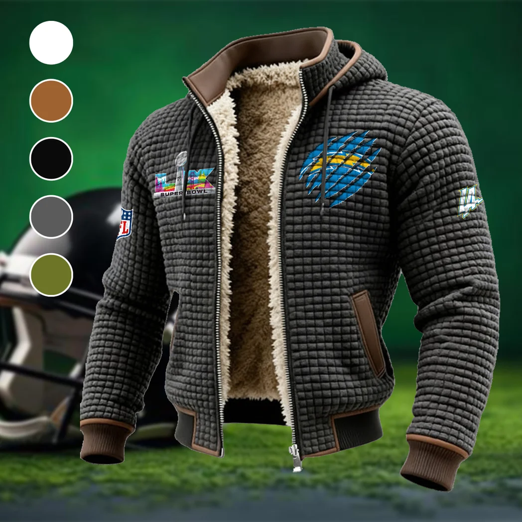Blue Pride Fleece-Lined Hooded Jacket, Sub-Zero Fleece-Lined Shield HVN1459LC - Grey