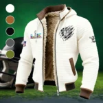 Fan Squad Fleece-Lined Hooded Jacket, Deep Winter Insulated Hoody HVN1459LV - White