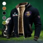 Viking Crew Fleece-Lined Hooded Jacket, Rugged Terrain Fleece Hoody HVN1459MV - Black