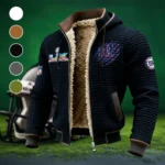 Empire Fans Fleece-Lined Hooded Jacket, Ultra-Soft Plush Lined Jacket HVN1459NG - Black