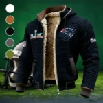 Fan Squad Fleece-Lined Hooded Jacket, Heavyweight Cozy Sport Shell HVN1459NP - Black