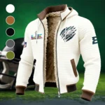 Liberty Fans Fleece-Lined Hooded Jacket, Luxe Cloud-Fleece Hooded Shell HVN1459PE - White