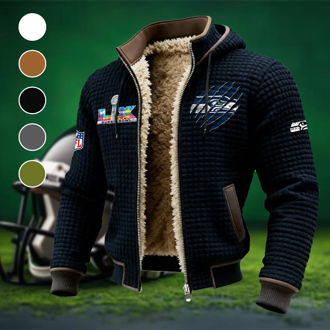 Blue Crew Fleece-Lined Hooded Jacket, Breathable Warmth Sport Jacket HVN1459SS - Black