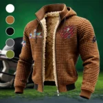 Pirate Squad Fleece-Lined Hooded Jacket, Soft-Touch Thermal Outerwear HVN1459TB - brown