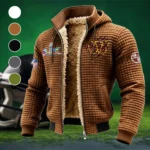 DC Squad Fleece-Lined Hooded Jacket, Modern Athletic Hybrid Parka HVN1459WC - brown