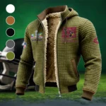 Fan Flight Crew Fleece-Lined Hooded Jacket, Endurance Sport Thermal Hoody HVN1460AC - Green
