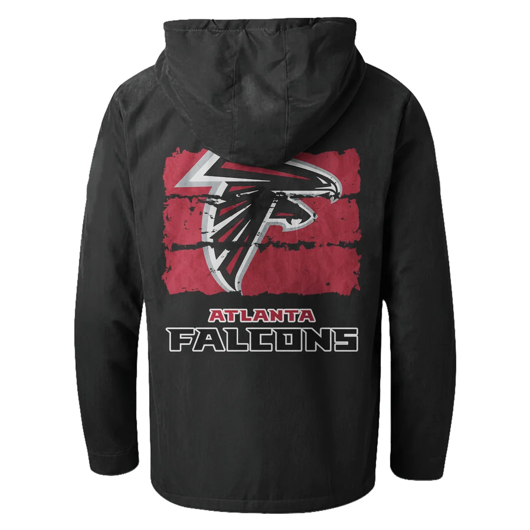 Match Day Flyers Flannel Hoodie, Game Day Hooded Flannel HVN1460AF - Black - Image 3