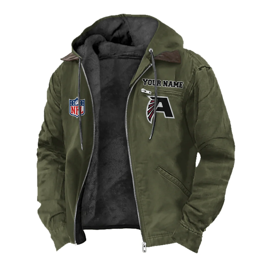 Match Day Flyers Flannel Hoodie, Game Day Hooded Flannel HVN1460AF - Green - Image 2