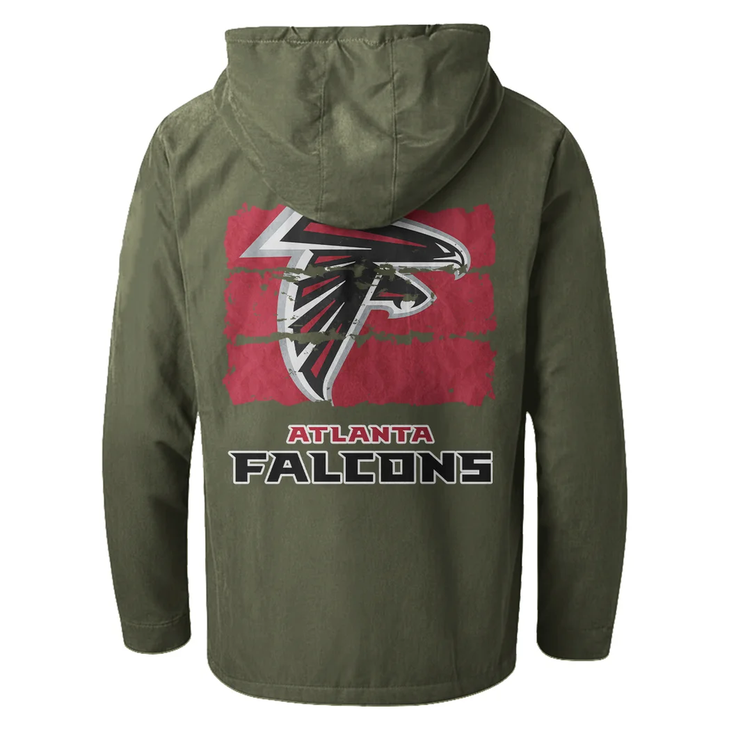 Match Day Flyers Flannel Hoodie, Game Day Hooded Flannel HVN1460AF - Green - Image 3