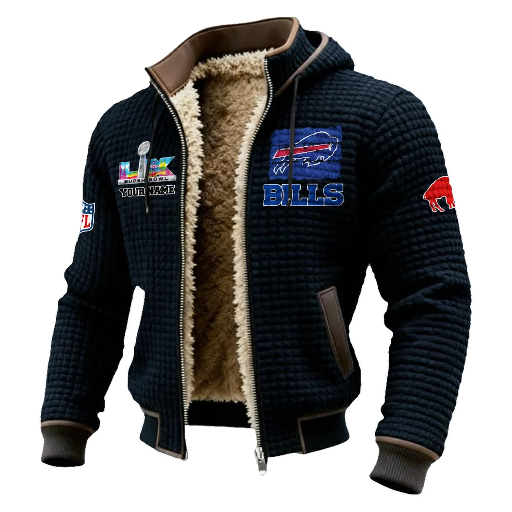 Buffalo Squad Fleece-Lined Hooded Jacket, High-Performance Trail Jacket HVN1460BB - Black - Image 2