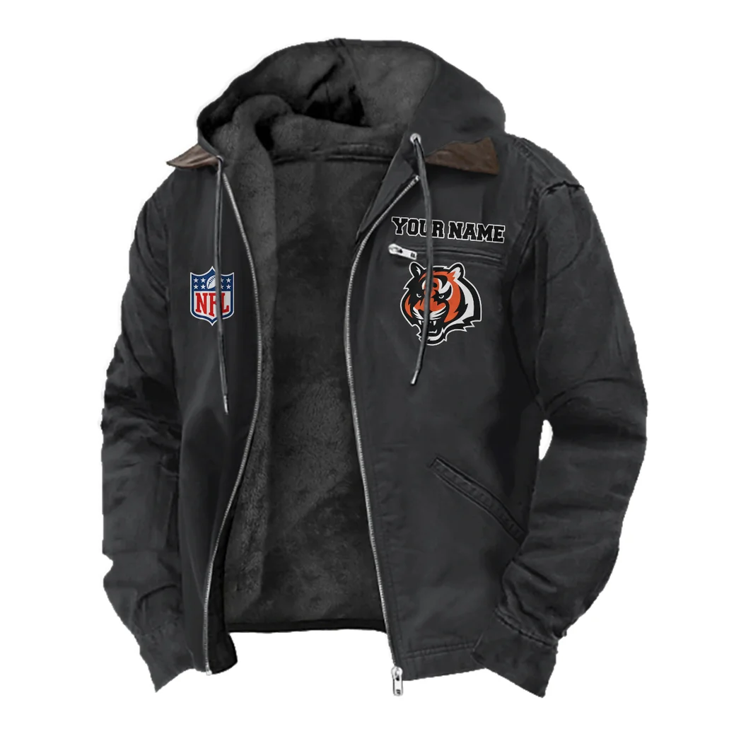 Fan Roar Squad Flannel Hoodie, Fan Squad Flannel Hoodie HVN1460CI - Black - Image 2