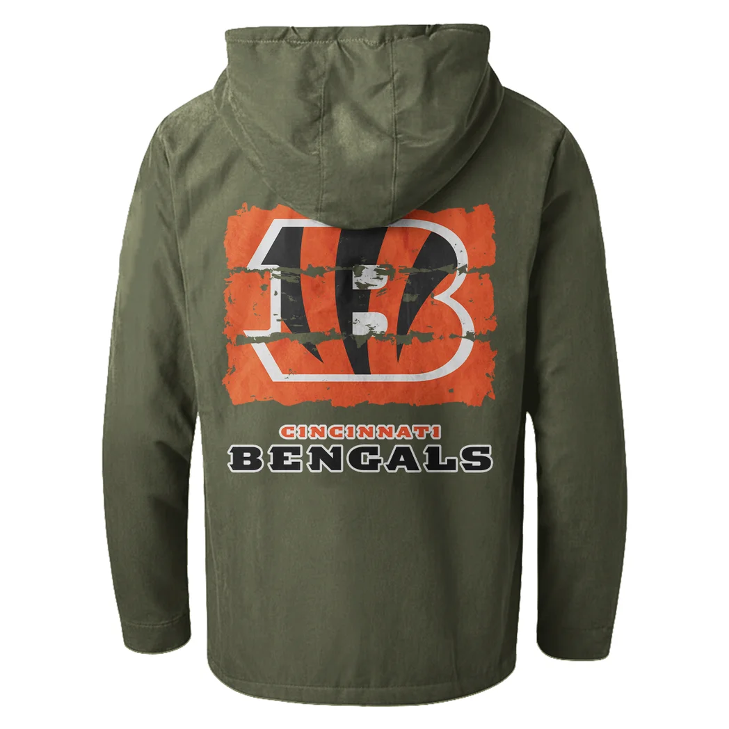 Fan Roar Squad Flannel Hoodie, Fan Squad Flannel Hoodie HVN1460CI - Green - Image 3