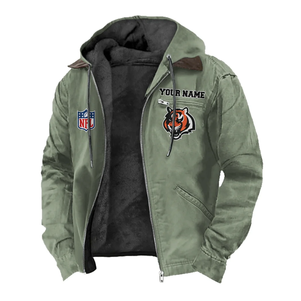 Fan Roar Squad Flannel Hoodie, Fan Squad Flannel Hoodie HVN1460CI - Light Green - Image 2