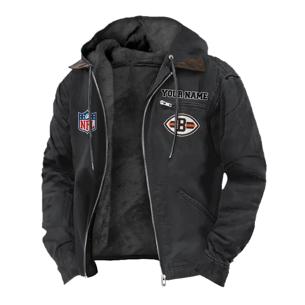 Victory Paws Flannel Hoodie, Everyday Supporter Hooded Flannel HVN1460CL - Black - Image 2