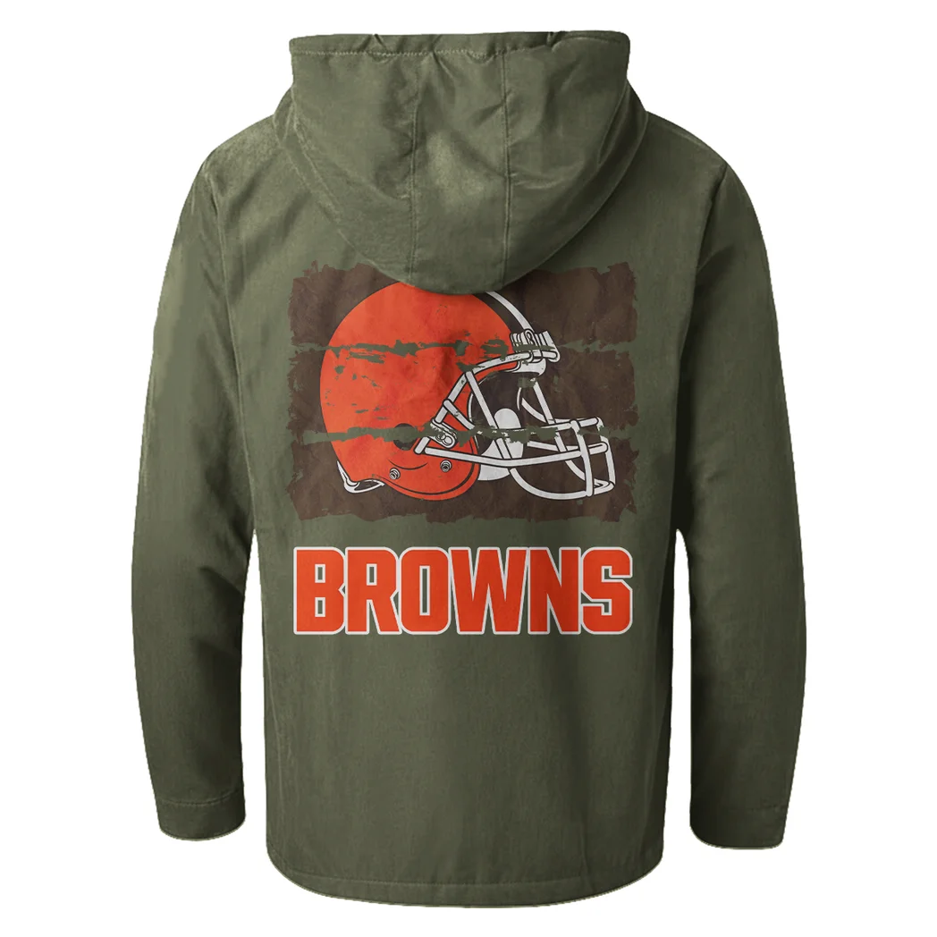 Victory Paws Flannel Hoodie, Everyday Supporter Hooded Flannel HVN1460CL - Green - Image 3