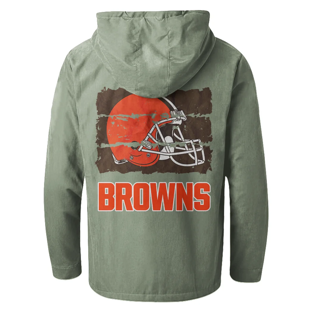 Victory Paws Flannel Hoodie, Everyday Supporter Hooded Flannel HVN1460CL - Light Green - Image 3