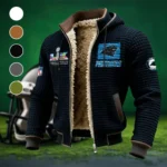 Football Panther Crew Fleece-Lined Hooded Jacket, Cross-Training Winter Layer HVN1460CP - Black