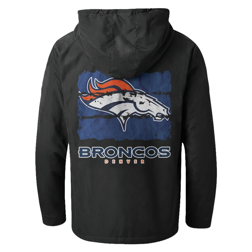 Orange Hooves Flannel Hoodie, Street Style Sport Hoodie HVN1460DB - Black - Image 3