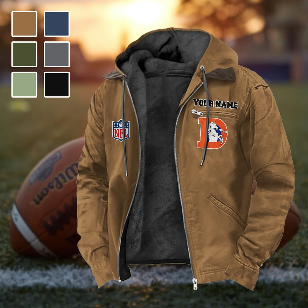 Orange Hooves Flannel Hoodie, Street Style Sport Hoodie HVN1460DB - Camel