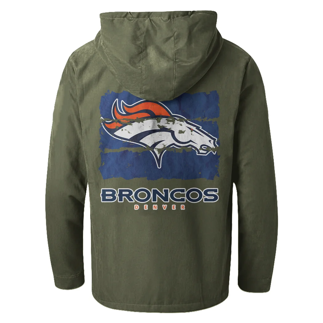 Orange Hooves Flannel Hoodie, Street Style Sport Hoodie HVN1460DB - Green - Image 3