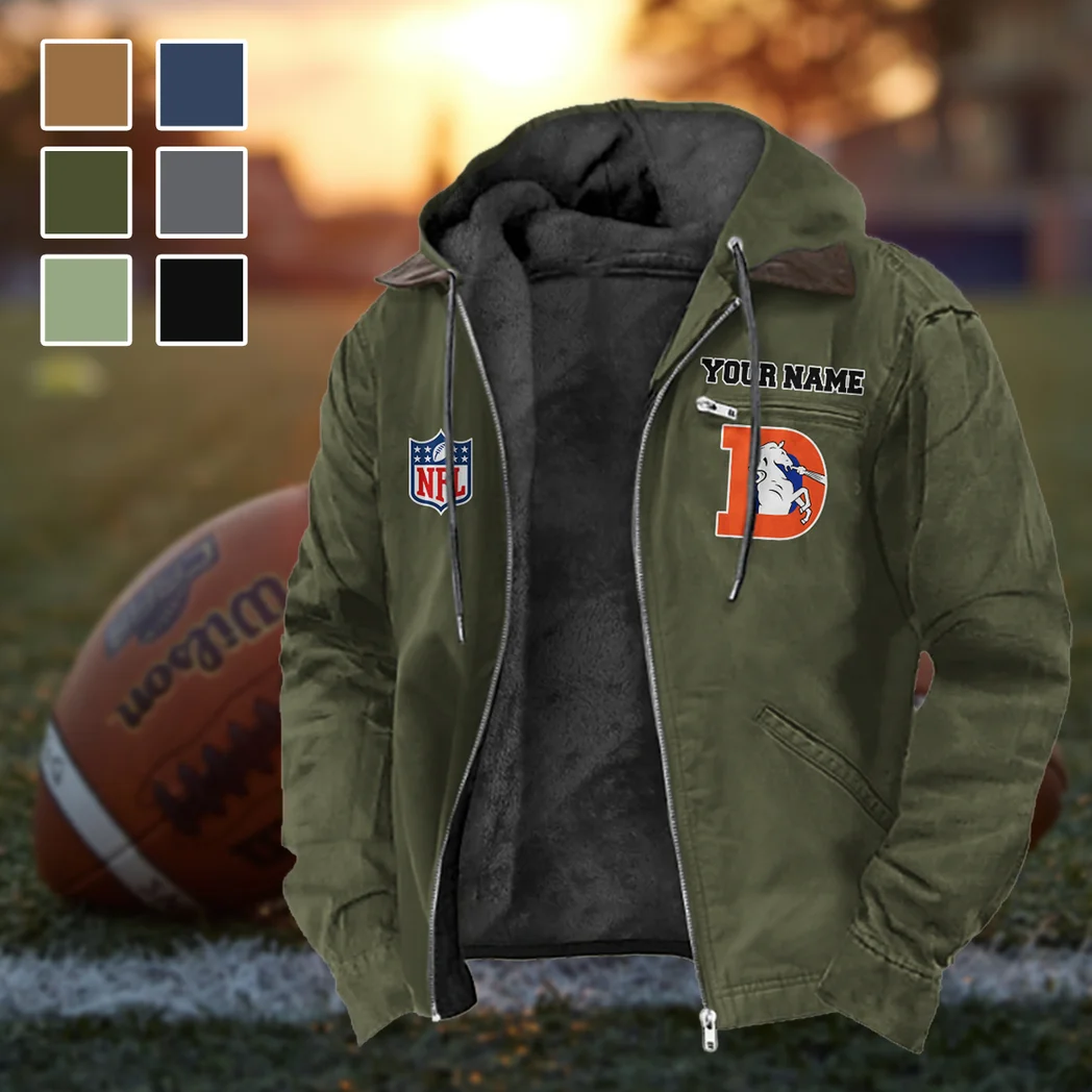 Orange Hooves Flannel Hoodie, Street Style Sport Hoodie HVN1460DB - Green