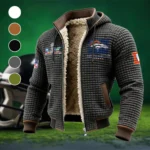 Orange Hooves Fleece-Lined Hooded Jacket, Peak Performance Hooded Shell HVN1460DB - Grey