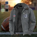 Game Day Spurs Flannel Hoodie, Warm Fan Flannel Hoodie HVN1460DC - Gray