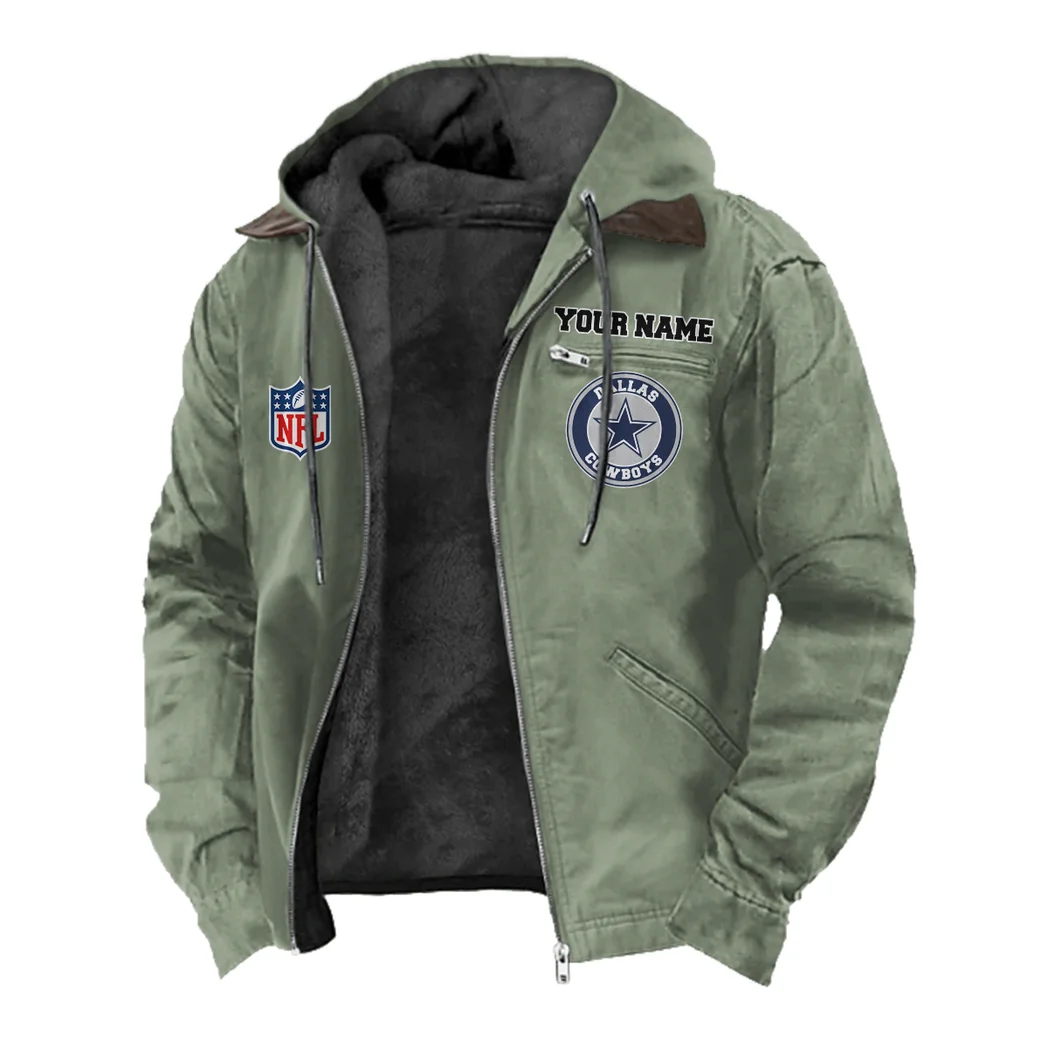 Game Day Spurs Flannel Hoodie, Warm Fan Flannel Hoodie HVN1460DC - Light Green - Image 2