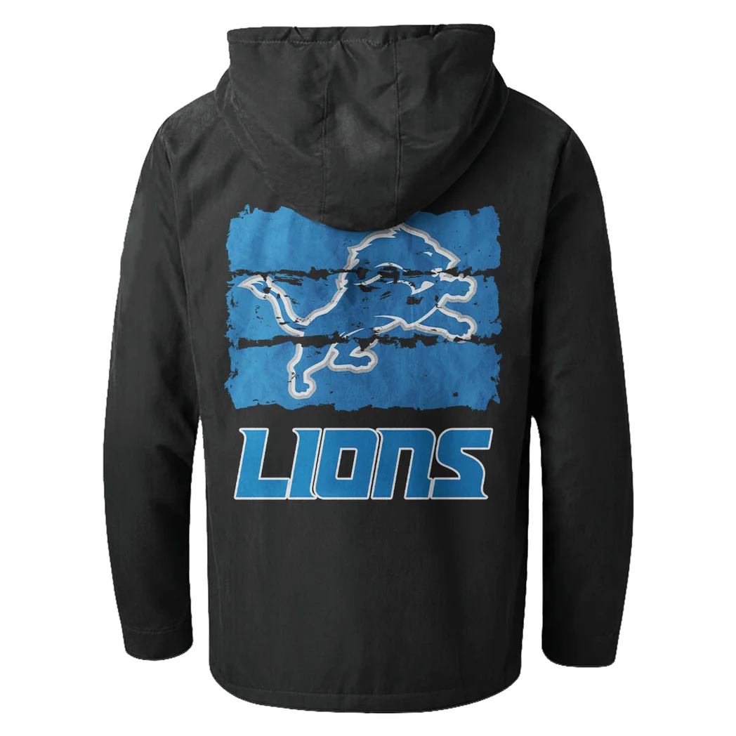 Blue Claws Flannel Hoodie, Cold Game Day Hoodie HVN1460DL - Black - Image 3