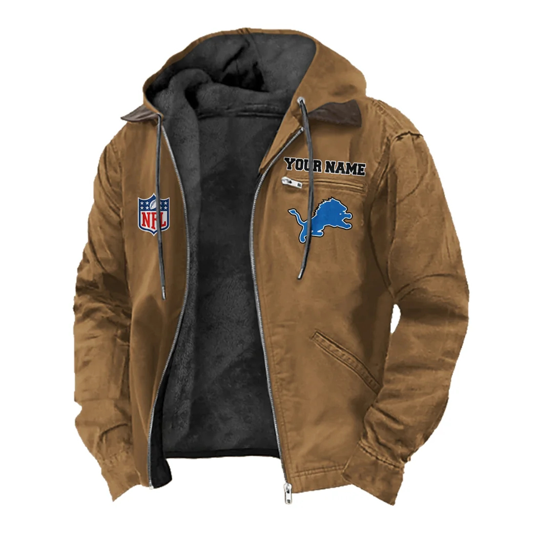 Blue Claws Flannel Hoodie, Cold Game Day Hoodie HVN1460DL - Camel - Image 2