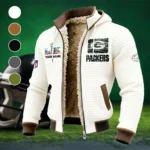 Titletown Fans Fleece-Lined Hooded Jacket, Weather-Shield Fleece Hoody HVN1460GP - White