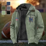 Texan Crew Flannel Hoodie, Athletic Lifestyle Fan Hoodie HVN1460HT - Light Green