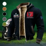 Texan Crew Fleece-Lined Hooded Jacket, Wind-Blocker Insulated Hoody HVN1460HT - Black